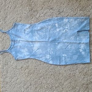 Wild Fable blue watercolor bodycon dress